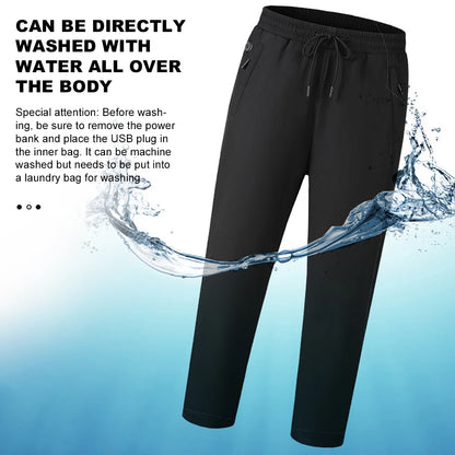 USB Powered Heated Pants for Men and Women with 12 Heating Zones and Three Temperature Modes