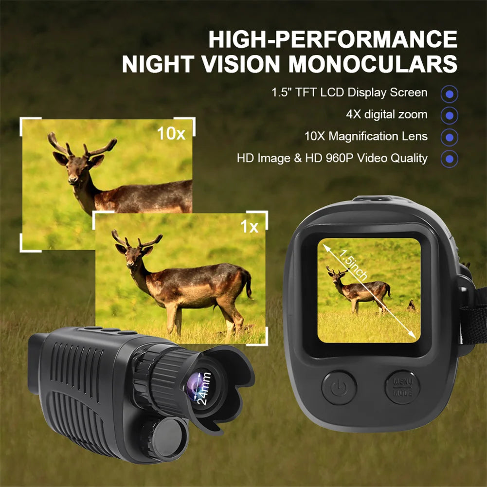 R7 Digital Night Vision Monocular Telescope 5X Zoom Outdoor Full HD Infrared
