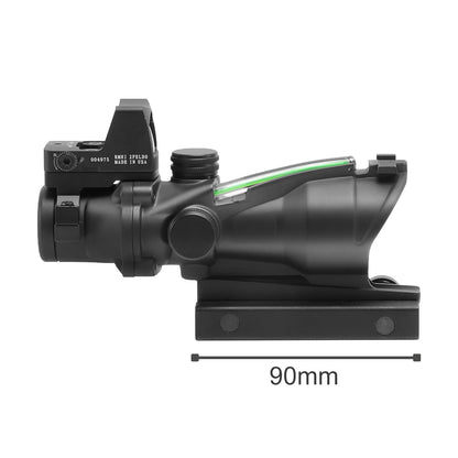 Adjustable 4x32 Red Dot 1x  4x Scope  Red Dot Tactical Scope 20mm Rail Scope