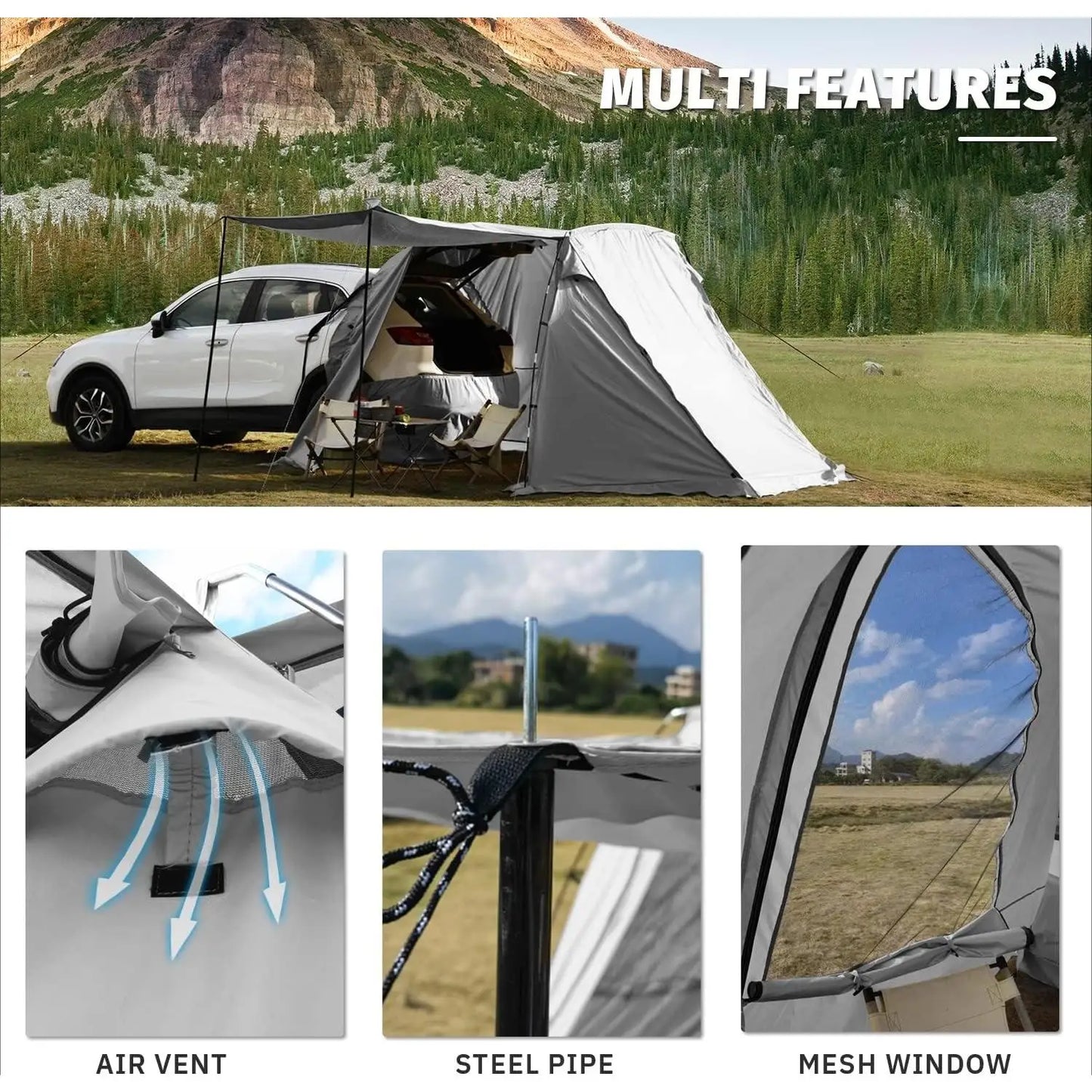 SUV Car Tailgate Tent for Camping,