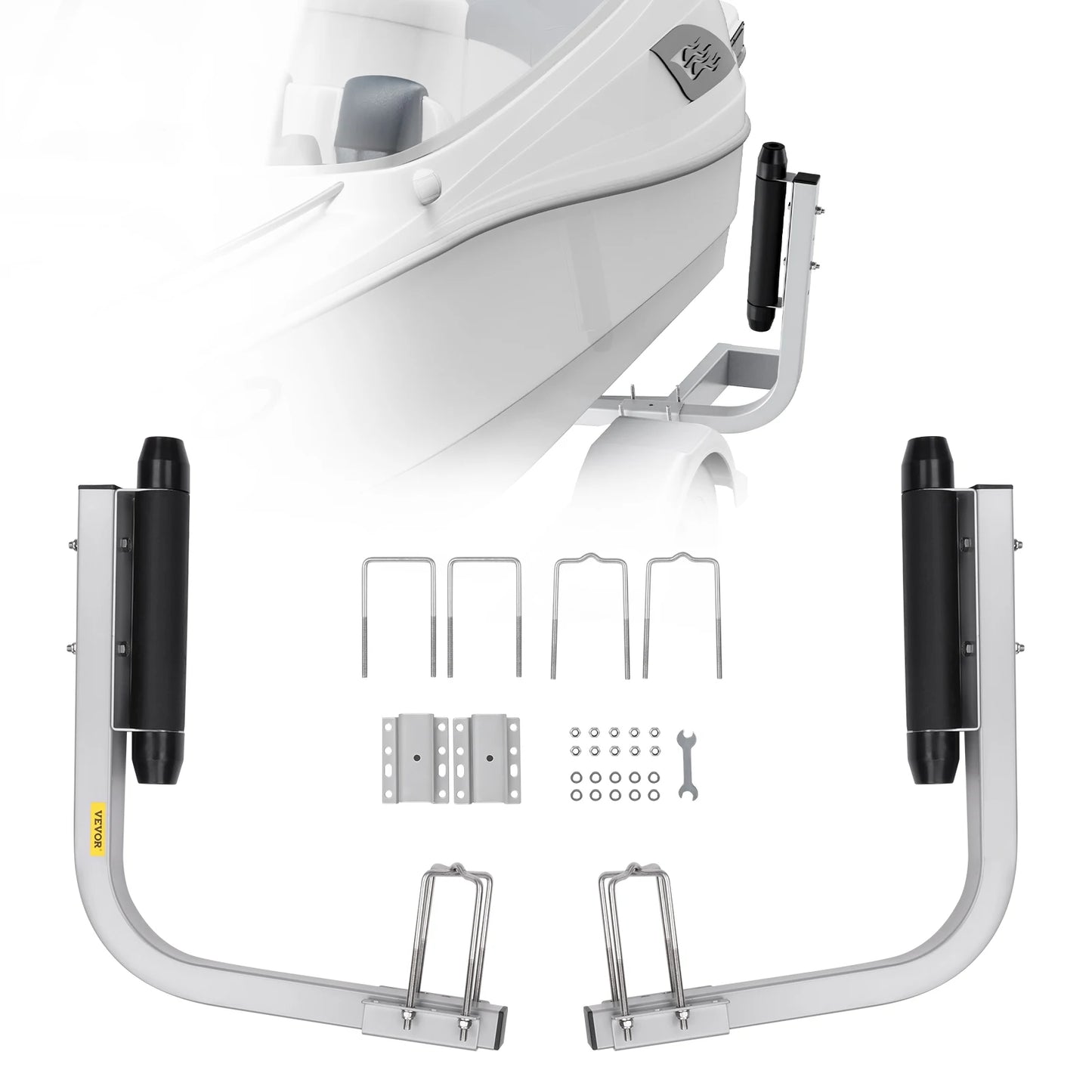 Boat Trailer Guide Adjustable Guide Poles 2PCS Rustproof Galvanized Steel Trailer Guide