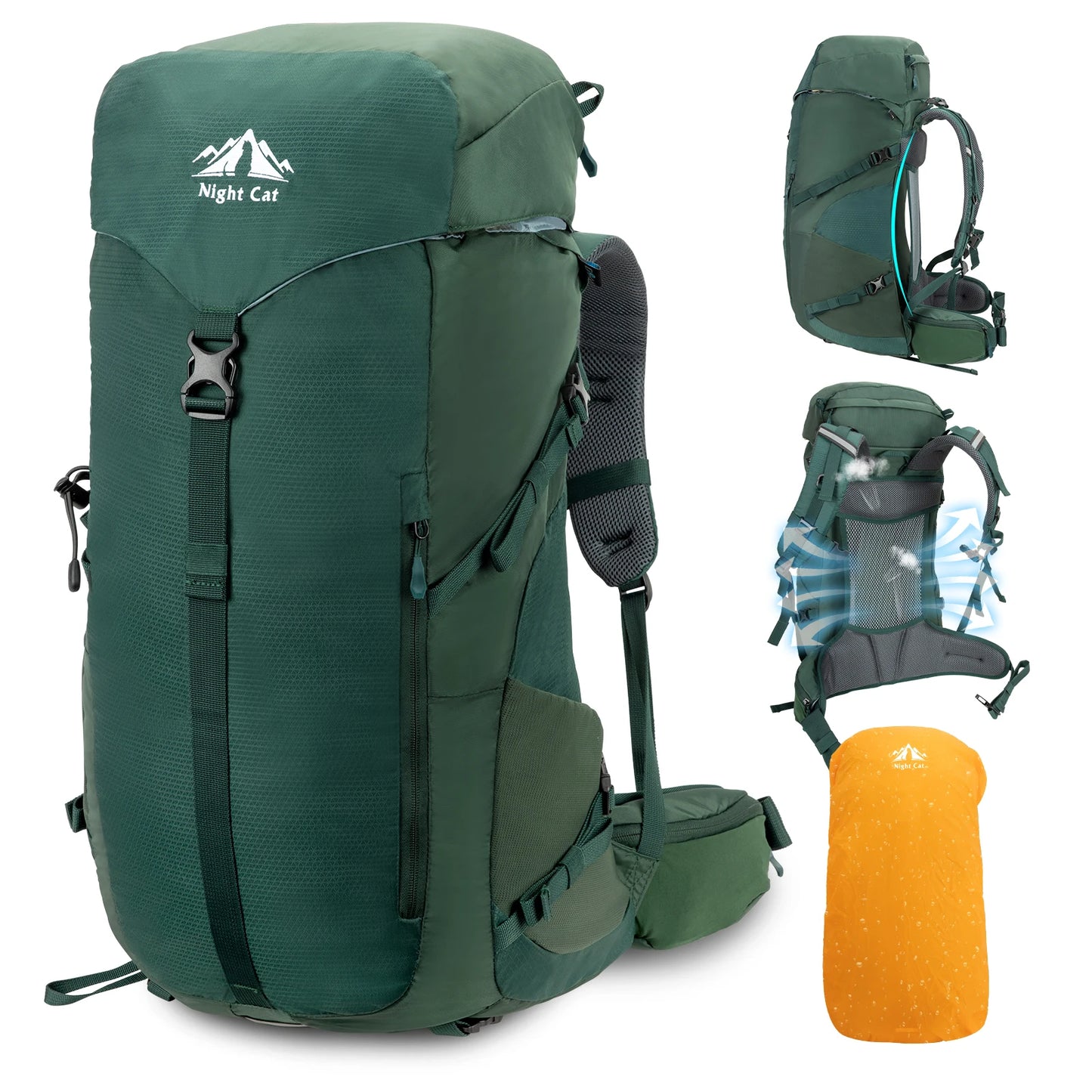 Hiking Backpack- Internal Frame; Fits both Men&Women Ultralight
