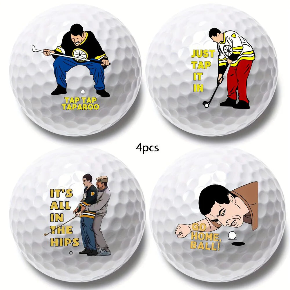 Present for Men Dad; 4 Counts Funny Novelty Golf Balls