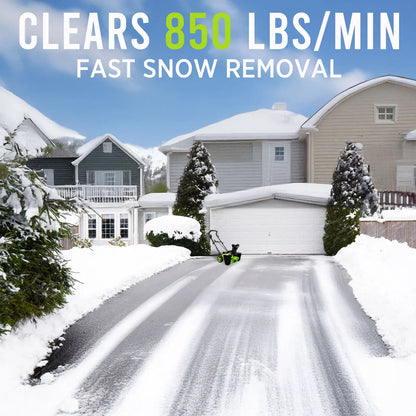 42V 20" Cordless Snow Blower – 850 Lbs/Min, Dual 4.0Ah Batteries & Charger Included – Effortless Snow Removal