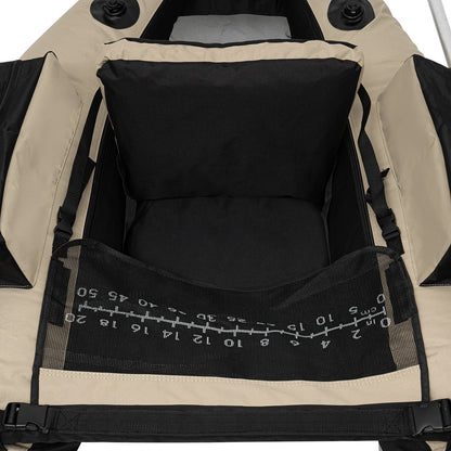 Portable Inflatable Fishing Dinghy Boat Sport Backrest Adjustable 130kg