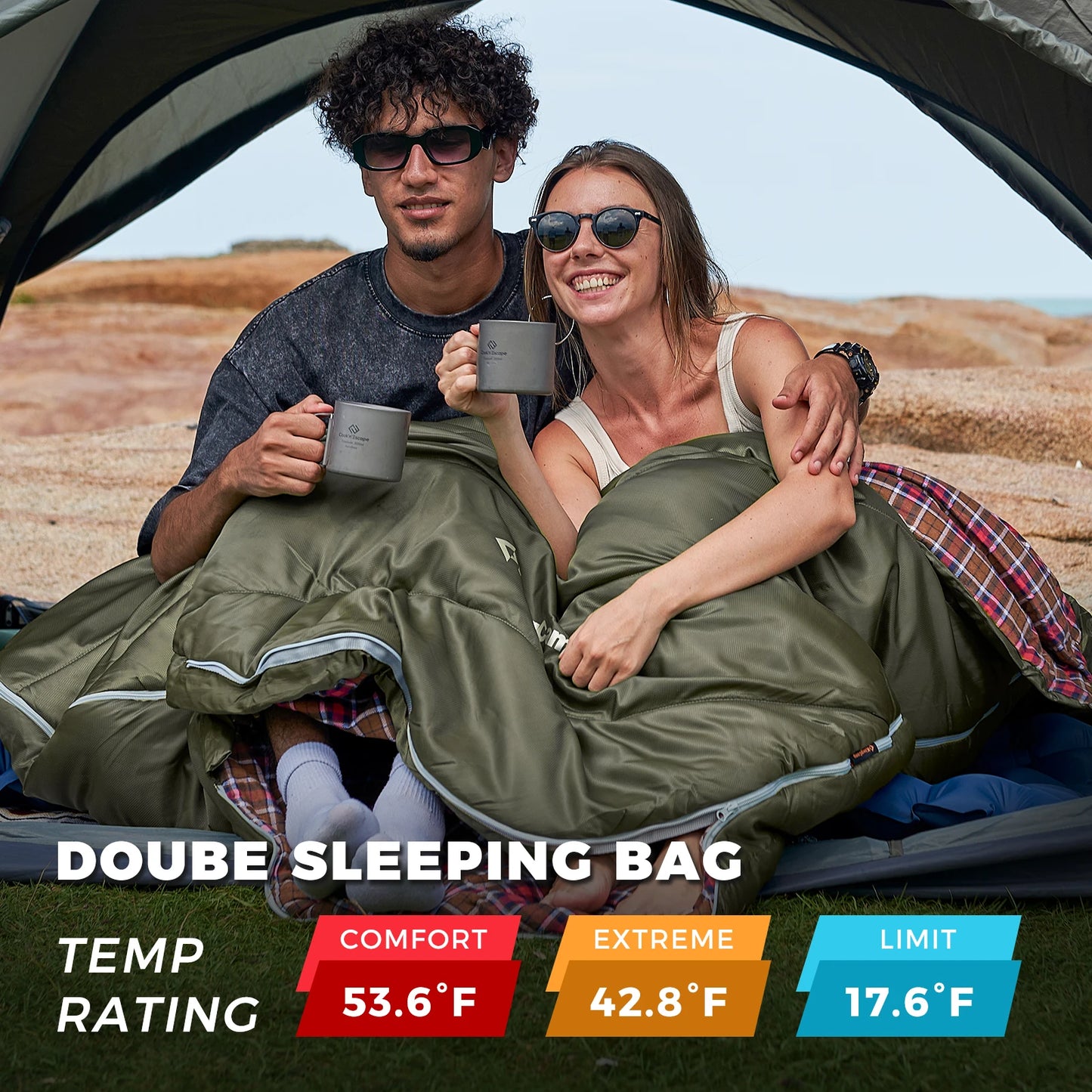 Double Sleeping Bag for Adults