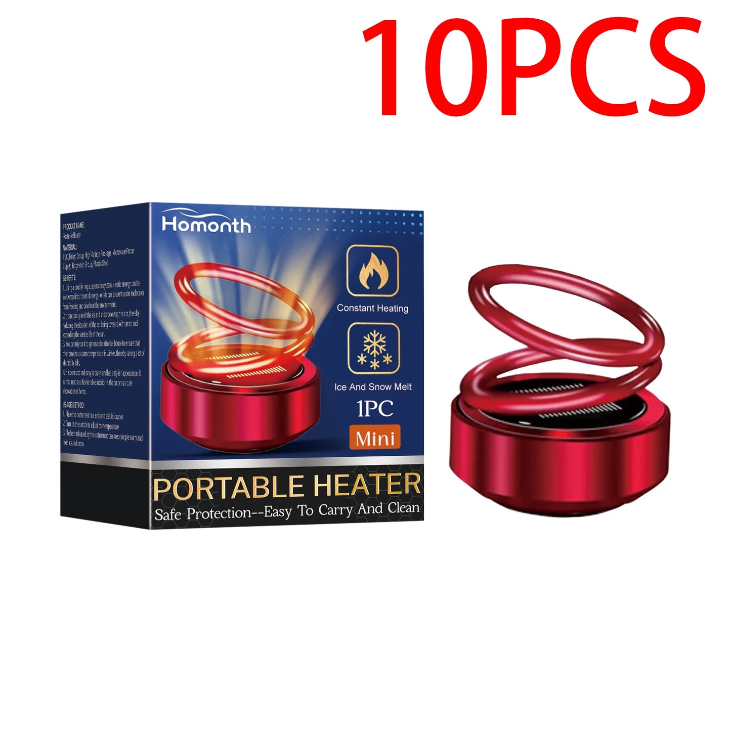 Portable Dynamic Molecular Heater Solar Powered Windshield Defroster