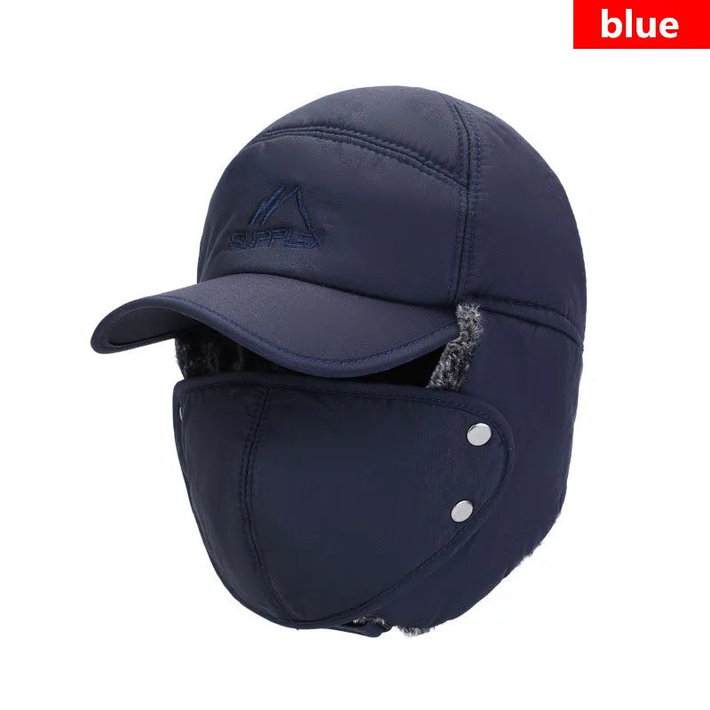 Winter Warm Extreme Cold Baseball Hat Thickened with Artificial Fur