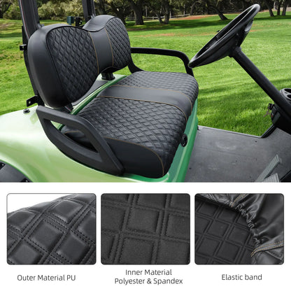 Golf Cart Seat Covers Kit Compatible with Yamaha Drive/Drive2 OEM Ordinary Seat Cushion, Vinyl Material/Easy to Clean