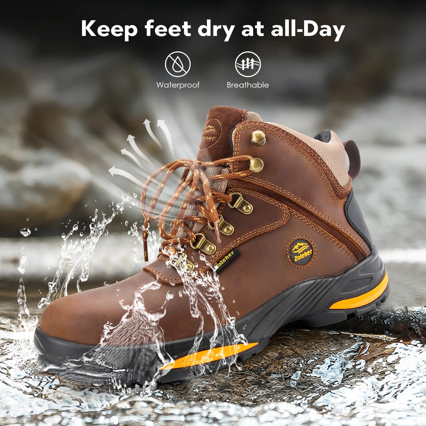 Slip Resistant Hike Boots for Men