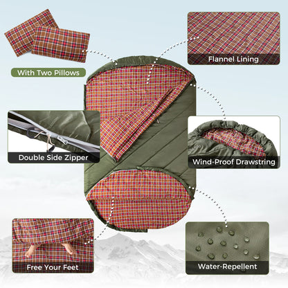 Double Sleeping Bag for Adults