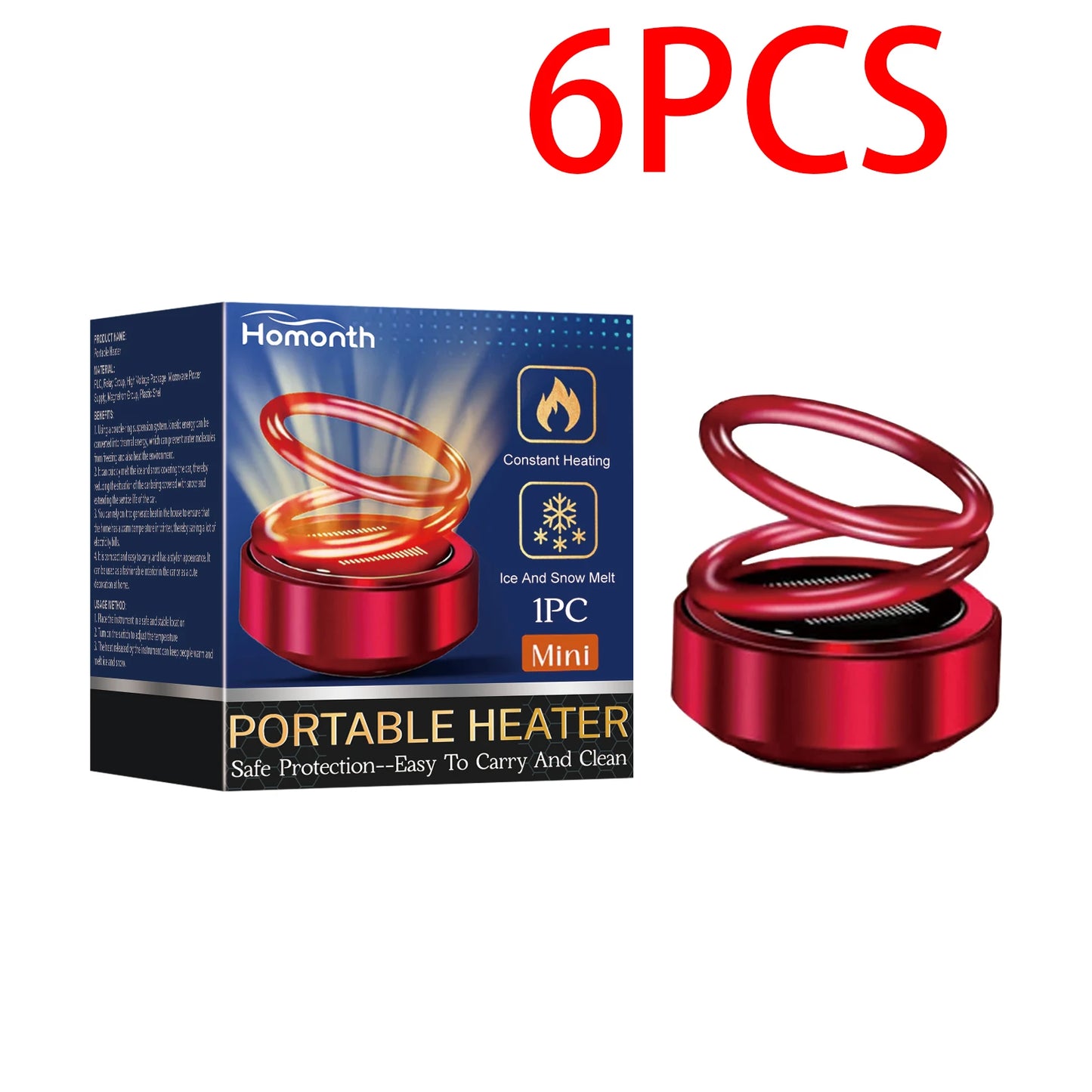 Portable Dynamic Molecular Heater Solar Powered Windshield Defroster