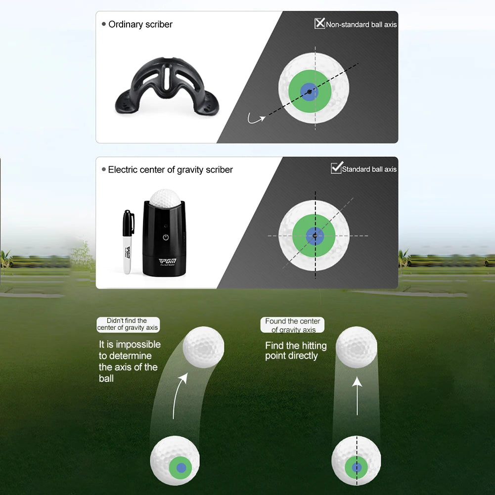 Ball Spot Marker Tool Electric Scriber Finds Center of Gravity Training Aids