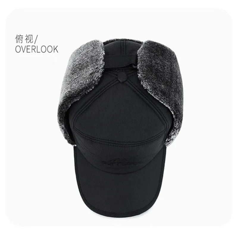 Winter Warm Extreme Cold Baseball Hat Thickened with Artificial Fur